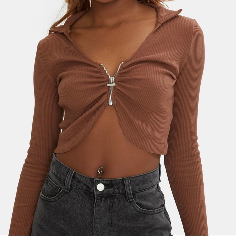 Dolls Kill the kript “dasha” crop top